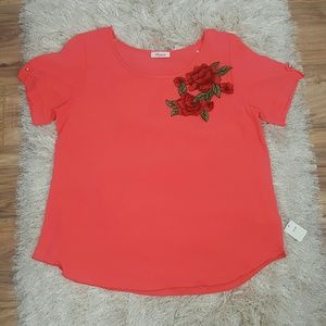 Women's Top Size 2XL Color Pink Blouse